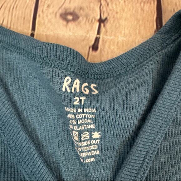 Rags to Raches Blue Ribbed Cardigan - Picture 2 of 3